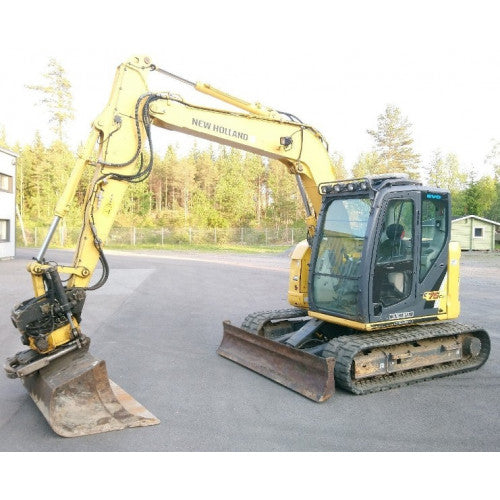 New Holland E75CSR Midi Excavator Pdf Repair Service Manual (P. Nb. 47488366A)