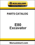 New Holland E80 Midi Crawler Excavator Pdf Parts Catalog Manual Download