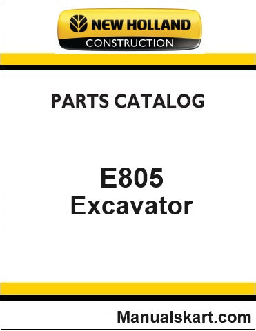 New Holland E805 Crawler Excavator Pdf Parts Catalog Manual