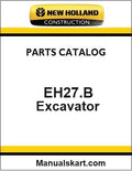 New Holland EH27.B Mini Crawler Excavator Pdf Parts Catalog Manual Download
