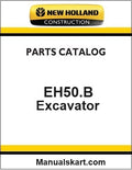 New Holland EH50.B Mini Crawler Excavator Pdf Parts Catalog Manual Download