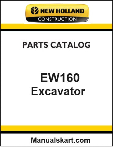 New Holland EW160 Wheeled Excavator Pdf Parts Catalog Manual