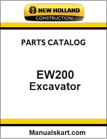 New Holland EW200 Wheeled Excavator Pdf Parts Catalog Manual