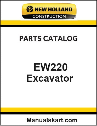 New Holland EW220 Wheeled Excavator Pdf Parts Catalog Manual