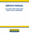 New Holland Ford 250C 260C 345D 445D 545D Tractor Pdf Repair Service Manual (p. Nb. 40025050)