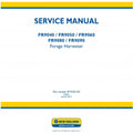 New Holland FR9040, FR9050, FR9060, FR9080, FR9090 Forage Harvester Pdf Repair Service Manual (p. Nb. 87725913D)