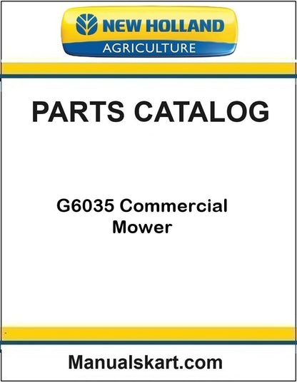 New Holland G6035 Commercial Mower Pdf Parts Catalog Manual