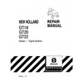 New Holland GT18, GT20, GT22 Garden Tractor Pdf Repair Service Manual (p. Nb. 86620471)