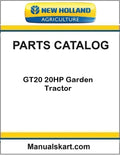 New Holland GT20 20HP Garden Tractor Pdf Parts Catalog Manual