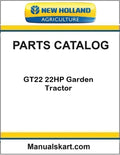 New Holland GT22 22HP Garden Tractor Pdf Parts Catalog Manual