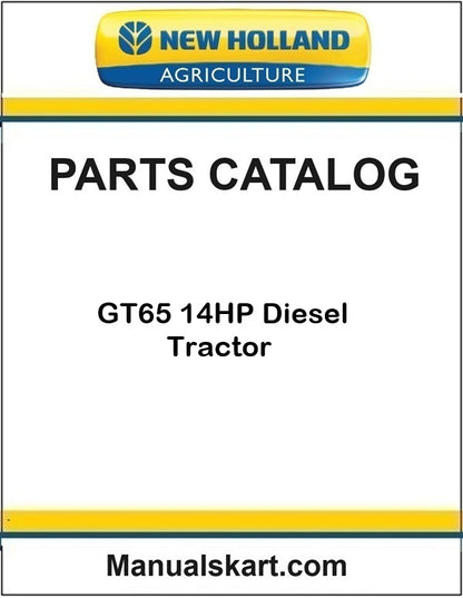 New Holland GT65 14HP Diesel Tractor Pdf Parts Catalog Manual