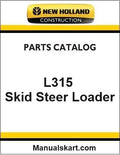 New Holland L315 Skid Steer Loader Pdf Parts Catalog Manual Download (Tier 3 Row)
