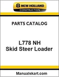 New Holland L778 NH Skid Steer Loader Pdf Parts Catalog Manual Download