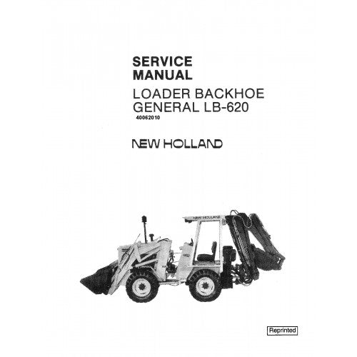 New Holland LB620 General Backhoe Loader Pdf Repair Service Manual (p. Nb. 40062010)