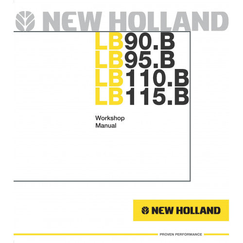 New Holland LB90.B, LB95.B, LB110.B, LB115.B Backhoe Loader Pdf Repair Service Manual (p. Nb. 60413547)