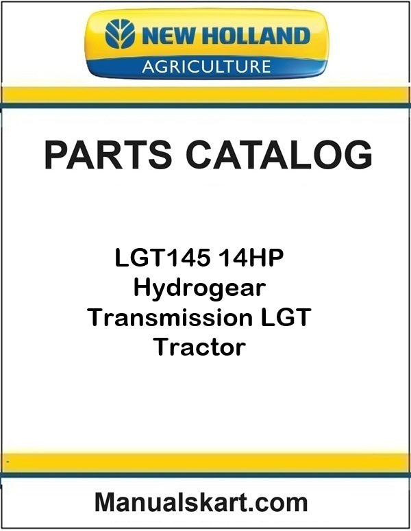 New Holland LGT145 14HP Tractor Pdf Parts Catalog Manual