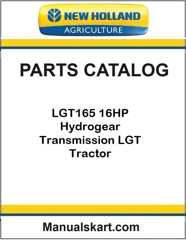 New Holland LGT165 16HP Tractor Pdf Parts Catalog Manual