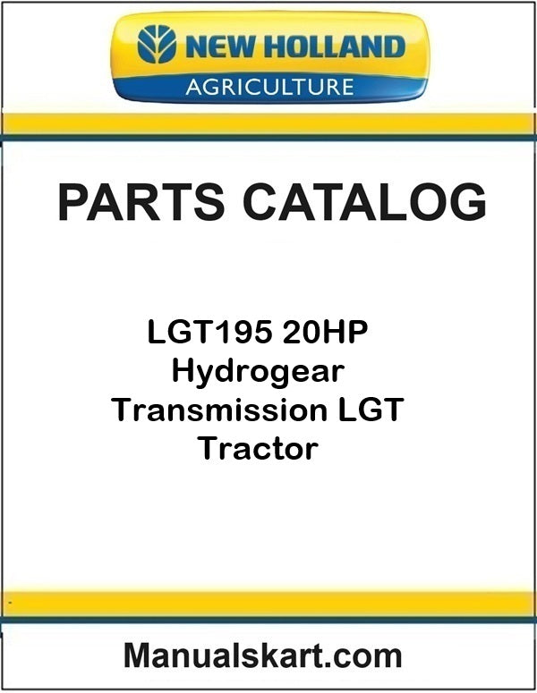 New Holland LGT195 20HP Tractor Pdf Parts Catalog Manual