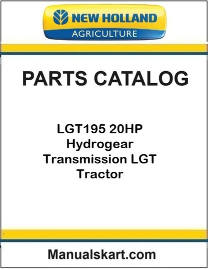 New Holland LGT195 20HP Tractor Pdf Parts Catalog Manual