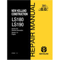 New Holland LS180, LS190 Skid Steer Loader Pdf Repair Service Manual (p. Nb. 87036989)