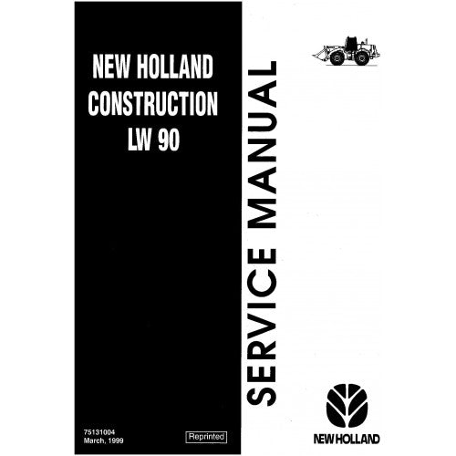 New Holland LW90 Wheel Loader Pdf Repair Service Manual (p. Nb. 75131004)