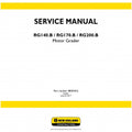 New Holland RG140.B, RG170.B, RG200.B Motor Grader Pdf Repair Service Manual (p. Nb. 48050423)