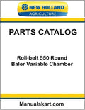 New Holland Roll-belt 550 Round Baler Pdf Parts Catalog Manual