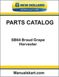 New Holland SB64 Braud Grape Harvester Pdf Parts Catalog Manual