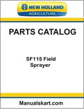 New Holland SF115 Field Sprayer Pdf Parts Catalog Manual