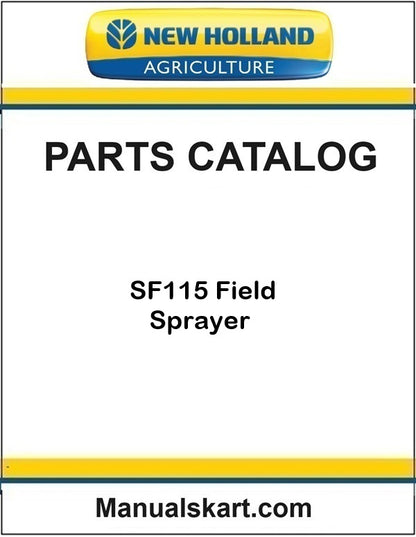 New Holland SF115 Field Sprayer Pdf Parts Catalog Manual