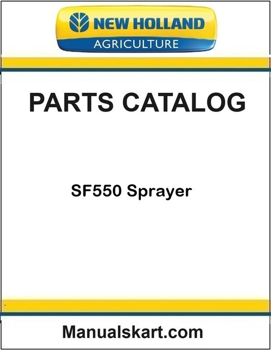 New Holland SF550 Sprayer Pdf Parts Catalog Manual