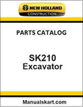 New Holland SK210 Mark IV Excavator Pdf Parts Catalog Manual Download
