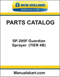 New Holland SP.295F Guardian Sprayer Pdf Parts Catalog Manual (TIER 4B)