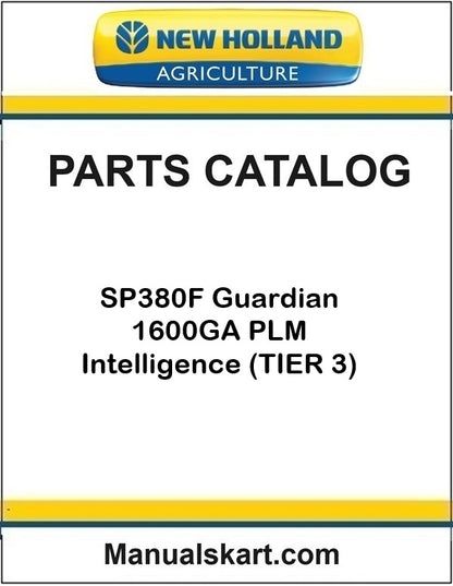 New Holland SP380F Guardian 1600GA PLM Intelligence Pdf Parts Catalog Manual (TIER 3)