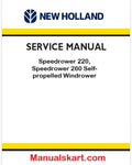New Holland Speedrower 220, Speedrower 260 Self-propelled Windrower Pdf Repair Manual (p. Nb. 48126544)