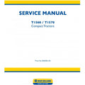 New Holland T1560 T1570 Compact Tractors Pdf Repair Service Manual (p. Nb. 84205613a)