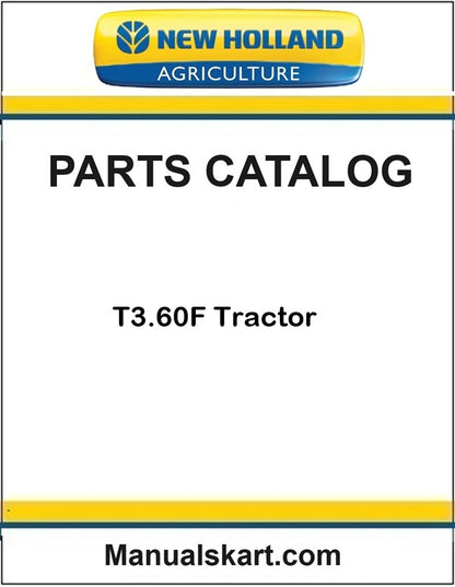 New Holland T3.60F Tractor Pdf Parts Catalog Manual (TIER 4A)