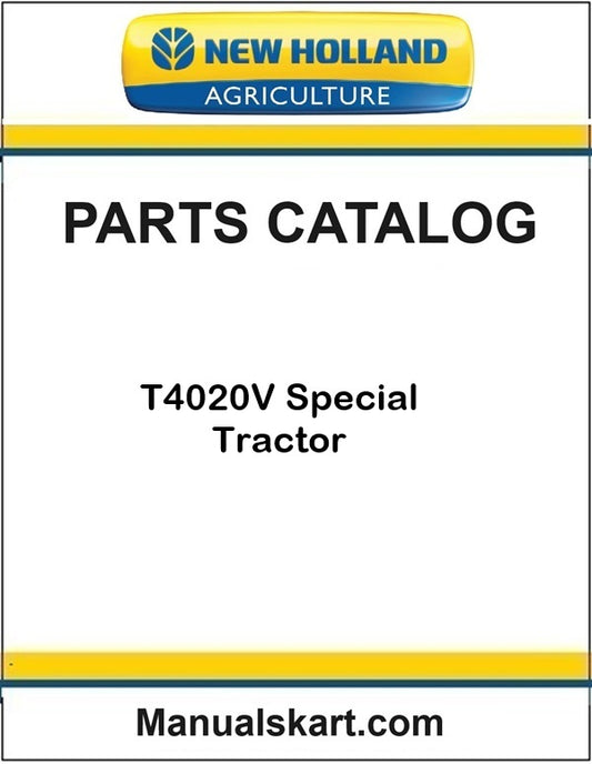 New Holland T4020V Special Tractor Pdf Parts Catalog Manual