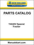 New Holland T4040V Special Tractor Pdf Parts Catalog Manual