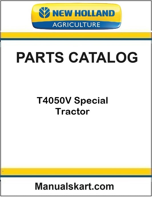 New Holland T4050V Special Tractor Pdf Parts Catalog Manual