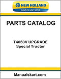 New Holland T4050V UPGRADE Special Tractor Pdf Parts Catalog Manual