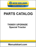 New Holland T4060V UPGRADE Special Tractor Pdf Parts Catalog Manual