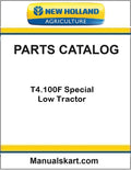 New Holland T4.100F Special Low Tractor Pdf Parts Catalog Manual
