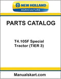 New Holland T4.105F Special Tractor Pdf Parts Catalog Manual (TIER 3)