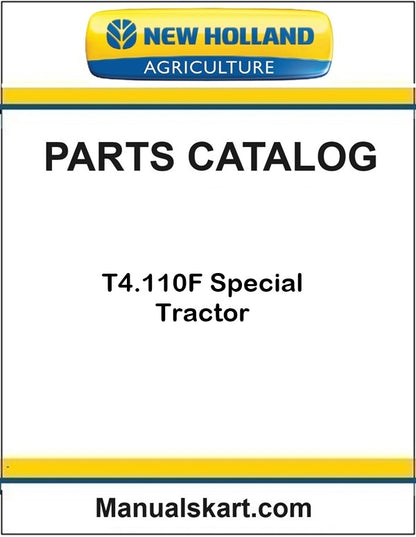 New Holland T4.110F Special Tractor Pdf Parts Catalog Manual