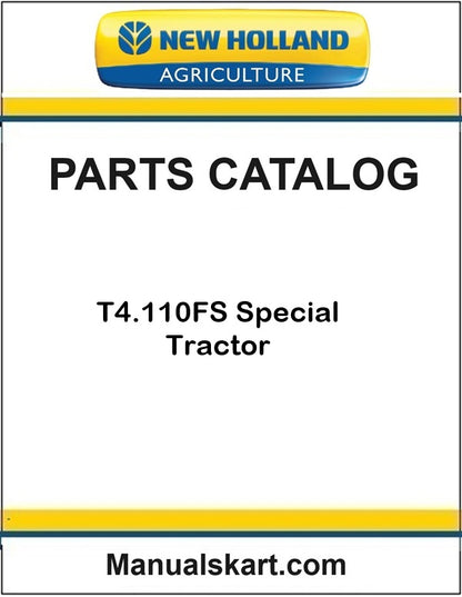 New Holland T4.110FS Special Tractor Pdf Parts Catalog Manual