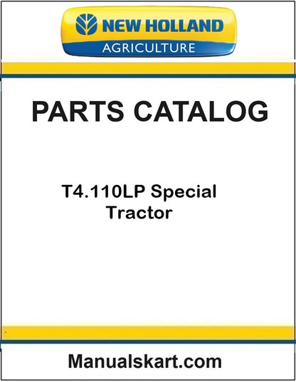 New Holland T4.110LP Special Tractor Pdf Parts Catalog Manual