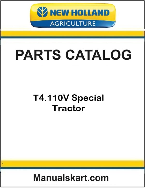 New Holland T4.110V Special Tractor Pdf Parts Catalog Manual