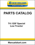 New Holland T4.120F Special Low Tractor Pdf Parts Catalog Manual