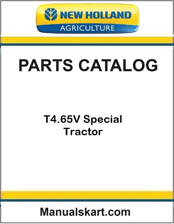 New Holland T4.65V Special Tractor Pdf Parts Catalog Manual (TIER 3)